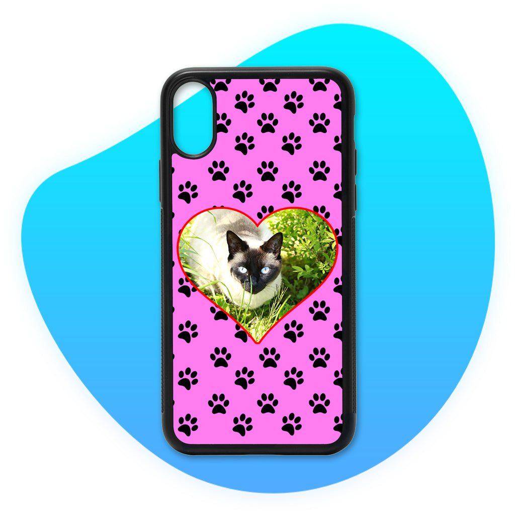 Coque Love Chat Photo personnalisée Rose - Coque personnalisée TropiCase