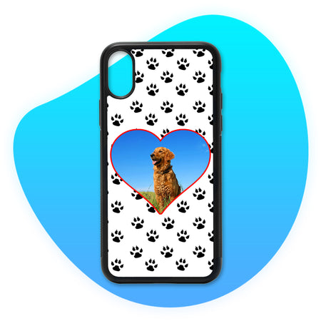 Coque Love Chien Photo personnalisée Blanc - Coque personnalisée TropiCase