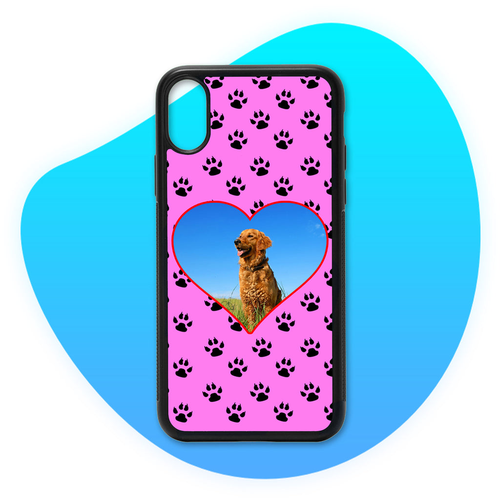 Coque Love Chien Photo personnalisée Rose - Coque personnalisée TropiCase