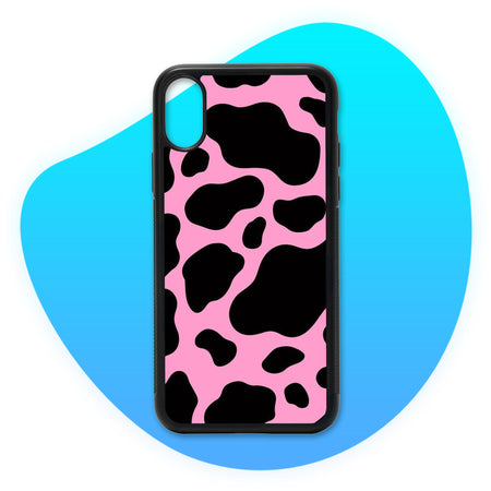 Coque camouflage vache Rose & noir - Coque de téléphone TropiCase