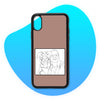 Coque Dessin Line Art personnalisée marron - Coque personnalisée TropiCase